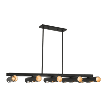 Novato 10 Light 50" Wide Linear Chandelier