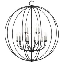 Milania 15 Light 42" Wide Candle Style Globe Chandelier