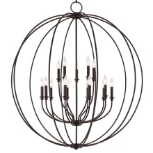 Milania 15 Light 42" Wide Candle Style Globe Chandelier