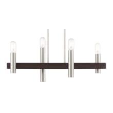 Helsinki 4 Light 8" Wide Linear Chandelier