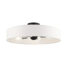 Venlo 4 Light 22" Wide Flush Mount Drum Ceiling Fixture