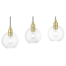 Downtown 3 Light 8" Wide Commercial Linear Chandelier