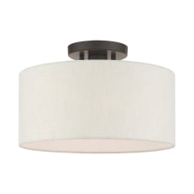 Blossom 13" Wide Semi-Flush Drum Ceiling Fixture