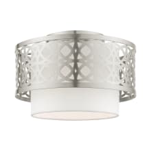 Calinda 12" Wide Semi-Flush Drum Ceiling Fixture