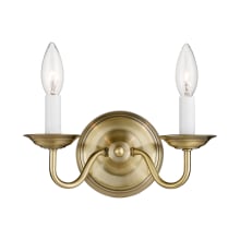 2 Light 120 Watt 10" Wide Wallchiere Sconce from the Williamsburg Collection