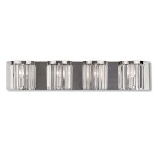 Ashton 4 Light Vanity Light with Clear Crystal Diffusers