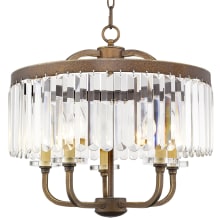 Ashton 5 Light 20" Wide Chandelier with Clear Crystal Diffusers and Accents