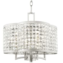 Grammercy 4 Light 14" Wide Single Chandelier with Clear Crystal Diffusers