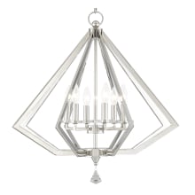 Diamond 6 Light 25" Wide Chandelier