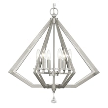 Diamond 6 Light 25" Wide Chandelier