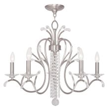 Serafina 5 Light 1 Tier Crystal Candle Style Chandelier