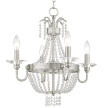 Valentina Convertible 4 Light 1 Tier Chandelier / Semi Flush Ceiling Fixture