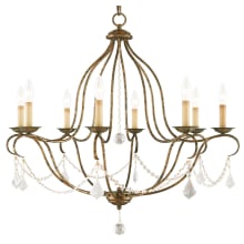 Chesterfield 8 Light 1 Tier Chandelier with Crystal Accents