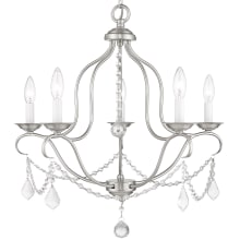 Chesterfield 5 Light 1 Tier Chandelier with Crystal Accents