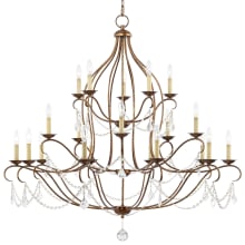 Chesterfield 12 Light 3 Tier Chandelier with Crystal Accents