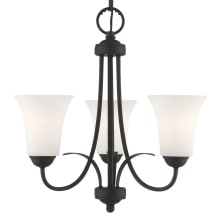 Ridgedale 16.5 Inch Tall Up Lighting 1 Tier Chandelier with 3 Lights
