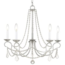 Pennington 5 Light 1 Tier Chandelier with Crystal Accents