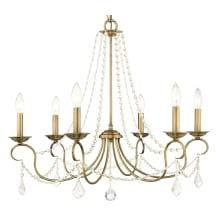 Pennington 6 Light 1 Tier Chandelier with Crystal Accents