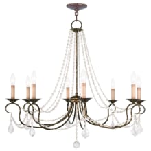 Pennington 8 Light 1 Tier Chandelier with Crystal Accents