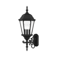 Hamilton 3 Light 25" Tall Outdoor Wall Sconce