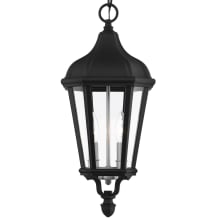 Morgan 2 Light 9" Wide Pendant with Glass Panel Shades