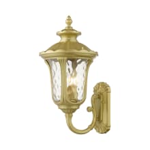 Oxford 3 Light 22" Tall Outdoor Wall Sconce