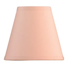 5" Wide Pink Fabric Shade