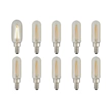 Pack of (60) 2.6 Watt Vintage Edison Dimmable T8 Candelabra (E12) LED Bulbs - 200 Lumens, 2200K, and 90CRI