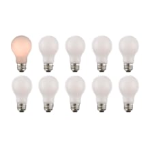 Pack of (10) 8 Watt Vintage Edison Dimmable A19 Medium (E26) LED Bulbs - 680 Lumens, 3000K, and 90CRI