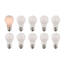 Pack of (10) 8 Watt Vintage Edison Dimmable A19 Medium (E26) LED Bulbs - 680 Lumens, 3000K, and 90CRI