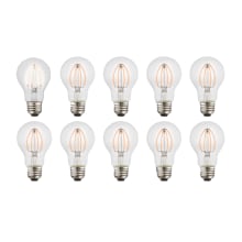 Pack of (10) 8 Watt Vintage Edison Dimmable A19 Medium (E26) LED Bulbs - 720 Lumens, 3000K, and 90CRI