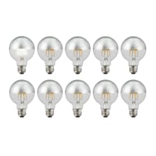 Pack of (60) 7.7 Watt Vintage Edison Dimmable G25 Medium (E26) LED Bulbs - 800 Lumens, 3000K, and 90CRI