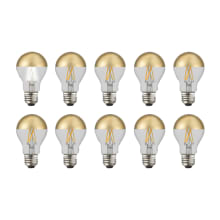 Pack of (10) 7.7 Watt Vintage Edison Dimmable A19 Medium (E26) LED Bulbs - 800 Lumens, 3000K, and 90CRI