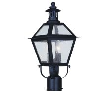 2 Light 120 Watt 8.5" Wide Outdoor Post Light with Seeded Glass from the Waldwick Collection