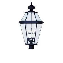 4 Light 240 Watt Outdoor Post Light with Clear Beveled Glass from the Georgetown Collection