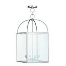 4 Light 240 Watt 12.75" Wide Pendant with Clear Glass from the Milford Collection