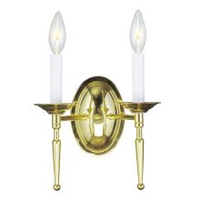 2 Light 120 Watt 11" Wide Wallchiere Sconce from the Williamsburg Collection