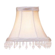Chandelier Shade with Pewter Bell Clip Shade with Clear Beads from Chandelier Shade Series