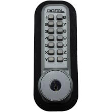 2000 Series Keyless Entry Single Combination Mechanical Knob Set with Key Override and Interior Thumb Turn