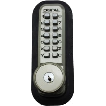 2000 Series Keyless Entry Single Combination Mechanical Knob Set with Key Override and Interior Thumb Turn
