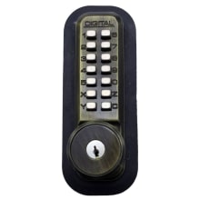 2000 Series Keyless Entry Single Combination Sliding Door Mechanical Knob Set with Key Override