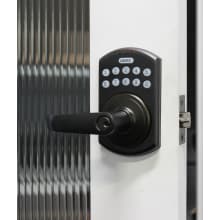 E Digital Series Keyless Entry Single Cylinder Electronic Door Lever with Key Override and Remote