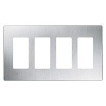 Claro Four Gang Designer Wall Plate