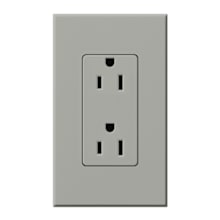 Architectural 125 Volt 15 Ampere Duplex Receptacle for Non-Dimming Use