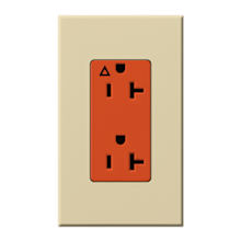 Architectural 125 Volt 20 Ampere Isolated Ground Duplex Receptacle