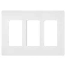 Claro Three Gang Designer Wall Plate