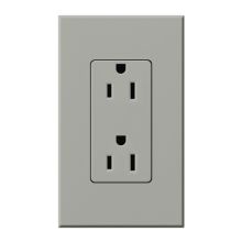 Architectural 125 Volt 15 Ampere Duplex Receptacle for Non-Dimming Use
