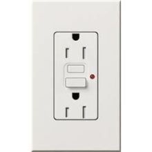 15 Amp 125 Volt Two Outlet Tamper Resistant GFCI Receptacle with Wallplate