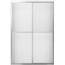 Polar 68" High x 47-1/2" Wide Sliding Framed Shower Door with Pattern Glass