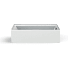 Rubix Access 60" Alcove Acrylic Soaking Tub with Right Hand Installation - Less Drain